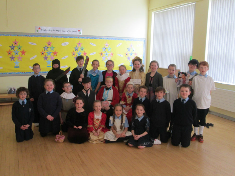 Primary Five and Six  perform their â€˜Tudor Assembly' for the whole school