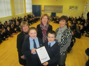 Cheque presentation to Save the Children